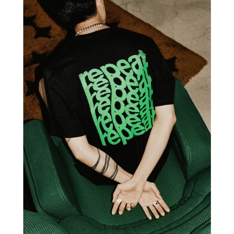 Thumbnail of Repeat Organic Cotton T-Shirt - Black image