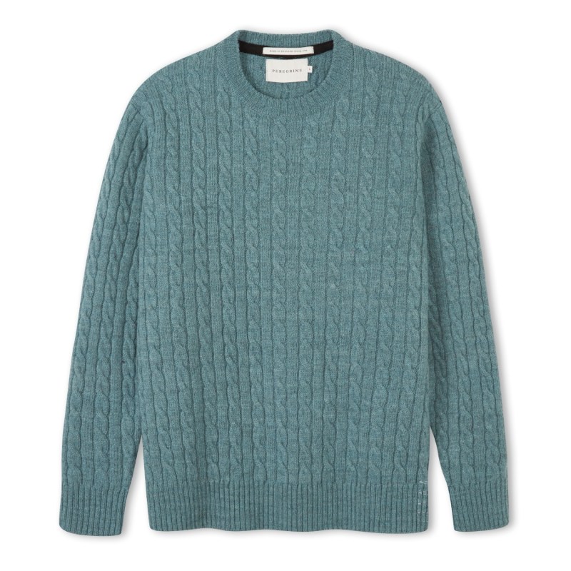 Thumbnail of Makers Stitch Cable Crew Seafoam image