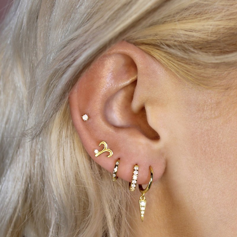 Dangle on sale huggie earrings