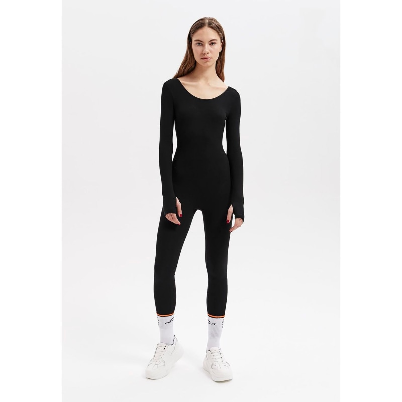 Thumbnail of Monoskin Jumpsuit Open - Black image