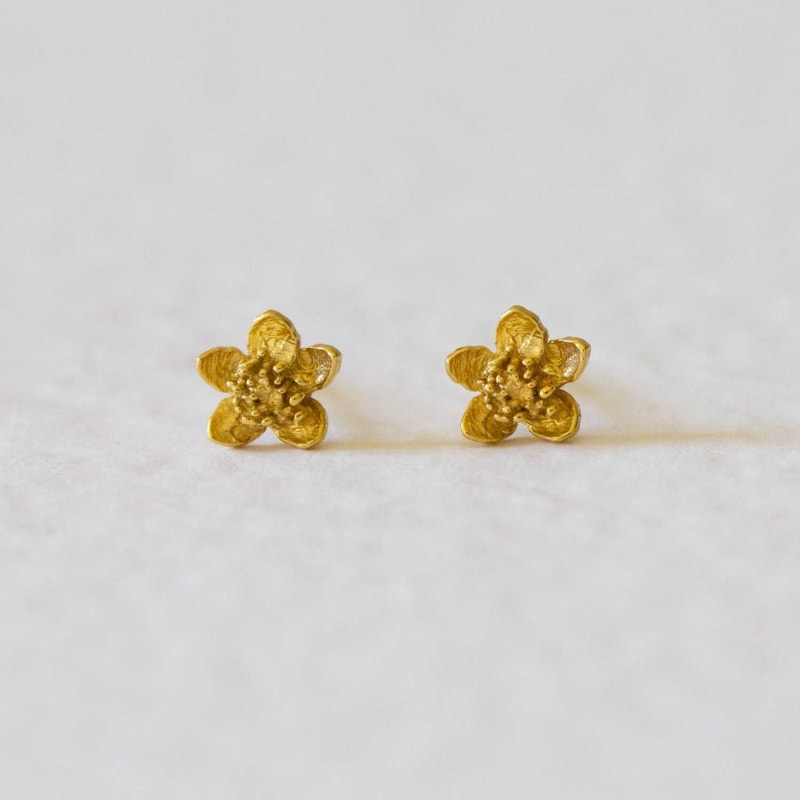 Thumbnail of Cherry Blossom Earrings – Gold image