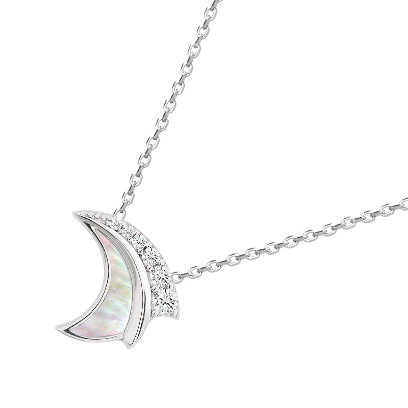 Thumbnail of Atlantis Mother Of Pearl Sterling Silver Necklace image