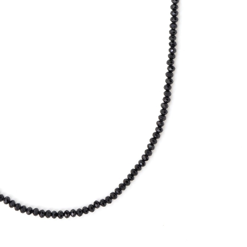 Thumbnail of Dainty Black Spinel Beaded Necklace image