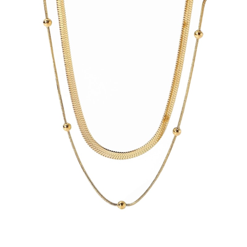 Thumbnail of Double Gold Chain Choker image