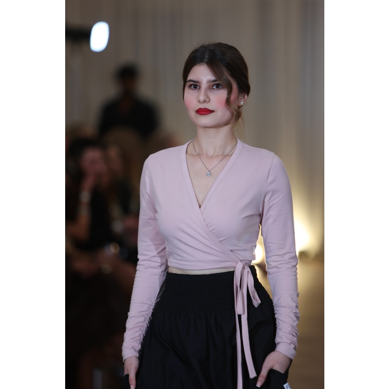 Ballet style wrap top cheap