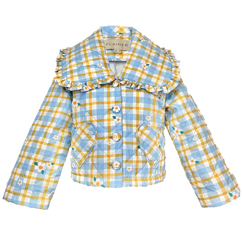 Plaid fluffy jacket discount