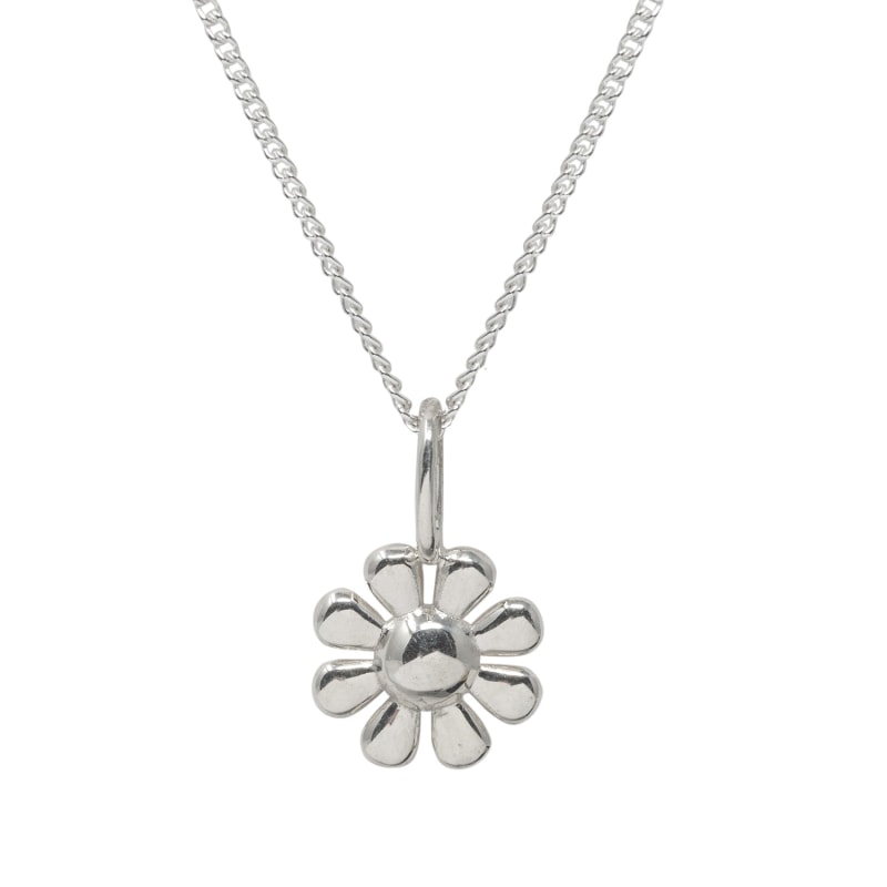 Silver daisy sales charm