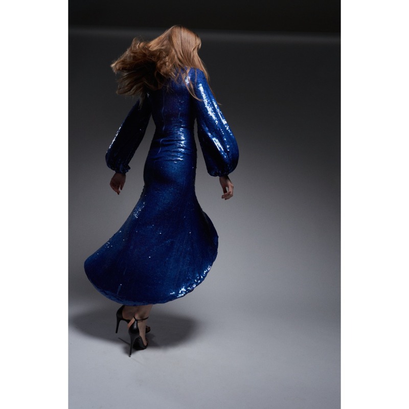 Thumbnail of Dakota Dress In Midnight Sequins image
