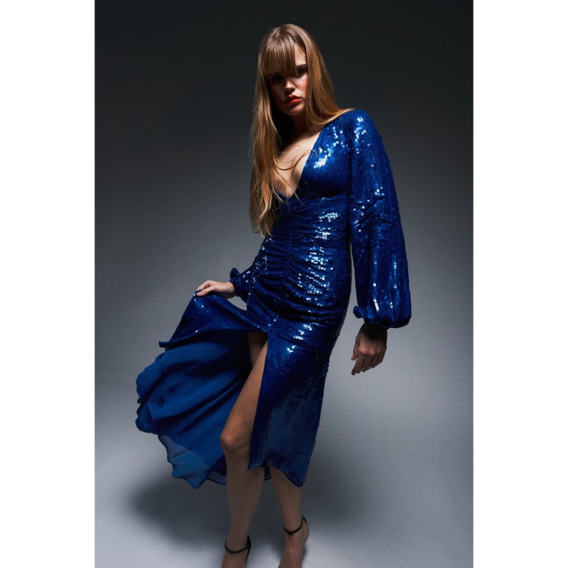 Thumbnail of Dakota Dress In Midnight Sequins image