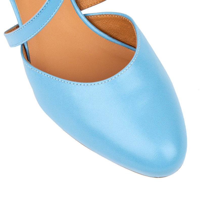 Thumbnail of Dannii - Light Blue Signature - Womens Designer Heels image