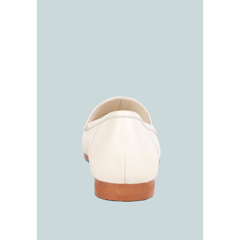 Thumbnail of Dareth Horsebit Flat Heel Loafers In Off White image