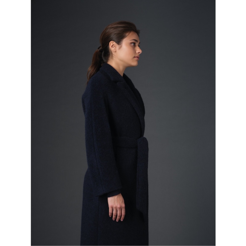 Thumbnail of Dark Blue Belted Coat image