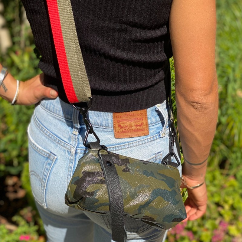 Thumbnail of Darla Crossbody Phone Bag In Green Camo image