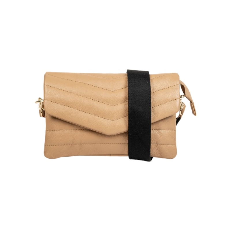Thumbnail of Darlo Mini Cross Body- Taupe Soft Grained Dollaro Leather image