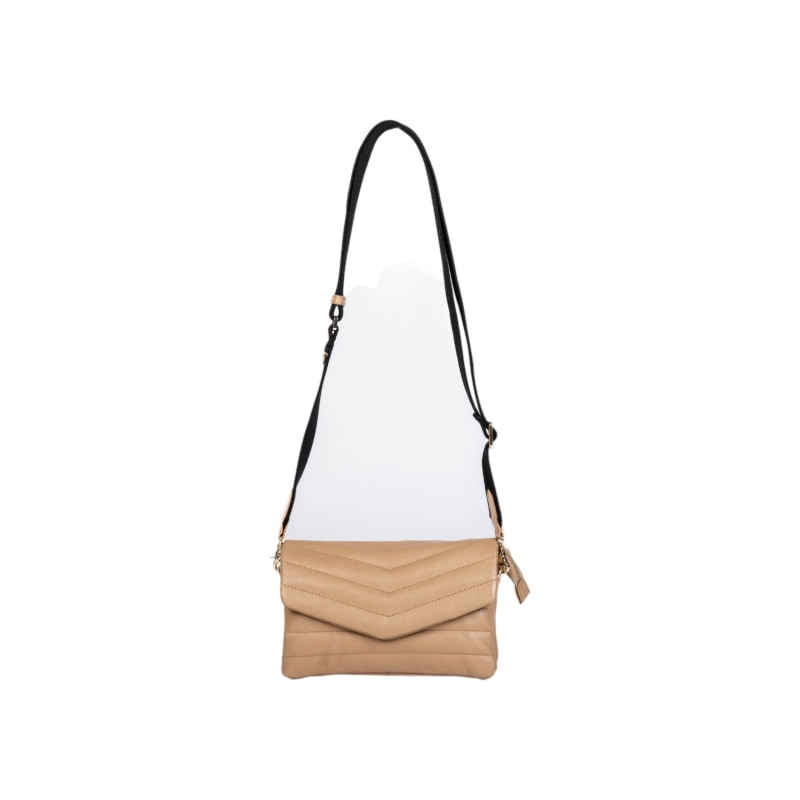 Thumbnail of Darlo Mini Cross Body- Taupe Soft Grained Dollaro Leather image