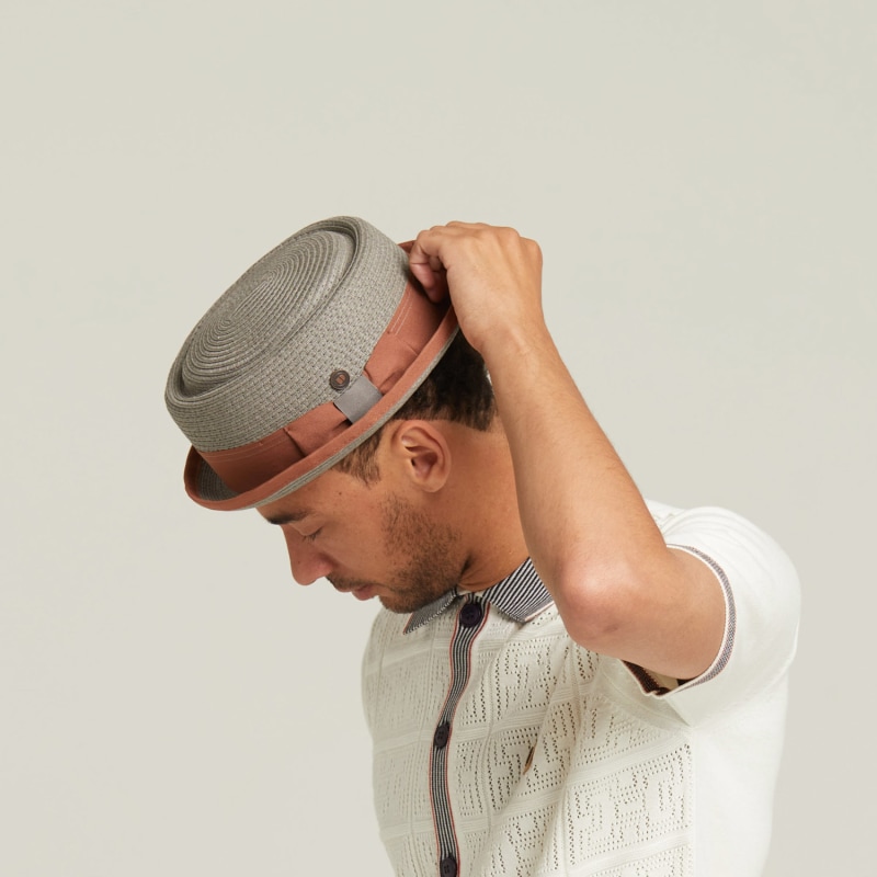 Sombreros Hombre Ala Ancha Dasmarca Melange Wool Felt Diamond