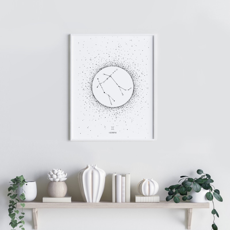 Thumbnail of 'Gemini Star Sign' - Fine Art Print A5 image