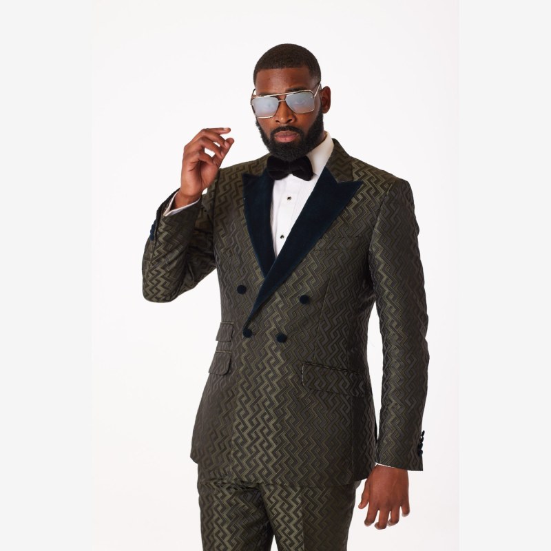 Velvet lapel tuxedo shop