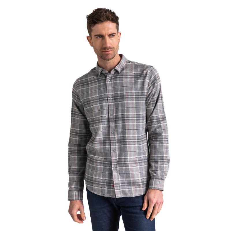 Dawn Gray Plaid Flannel by Vustra