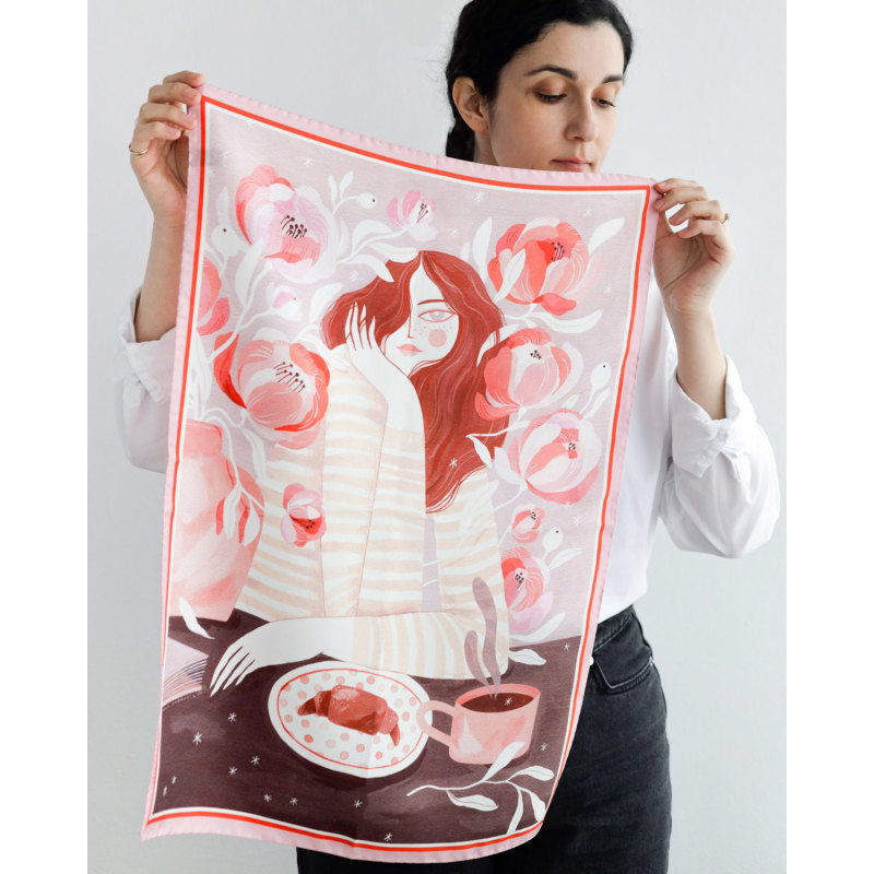 Thumbnail of Daydreaming Small Silk Scarf image