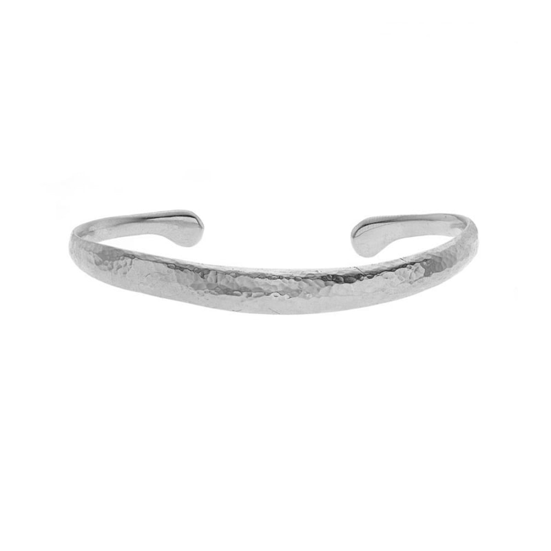 Thumbnail of Silver Curved Torque Bangle image