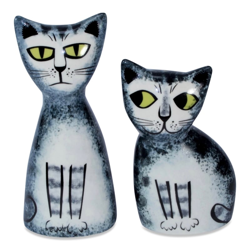 Thumbnail of Cat Salt & Pepper Shakers - Grey image