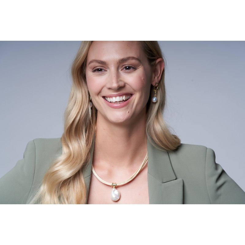 Multi strand store womens gold necklace