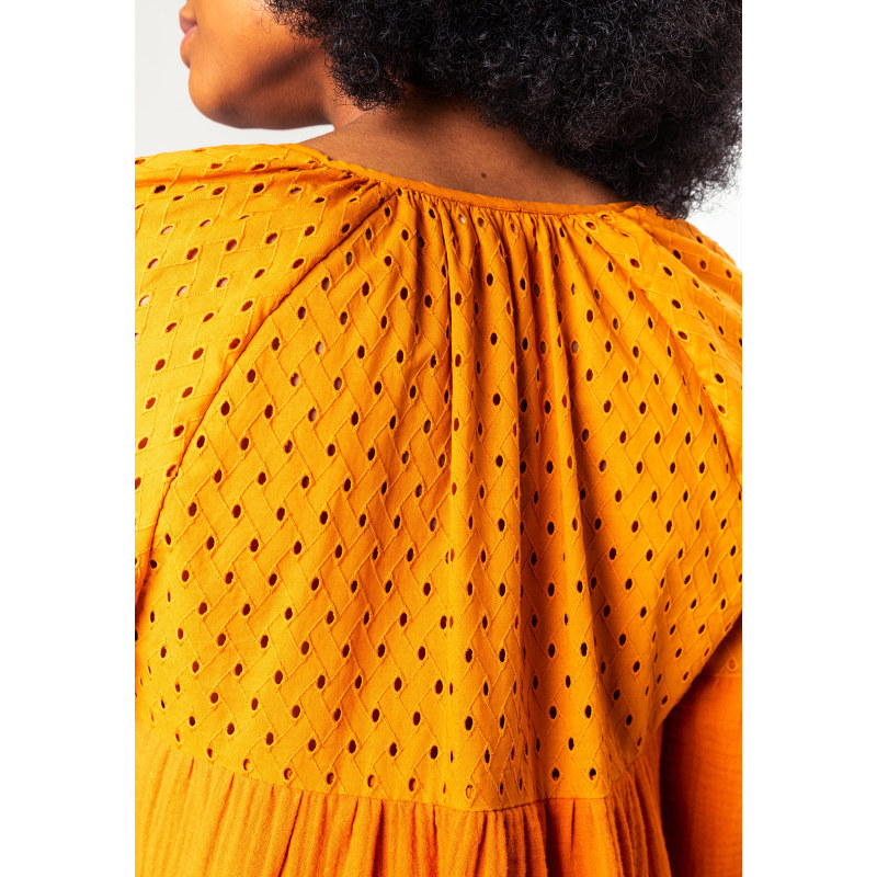 Thumbnail of Delilah Dress Burned Orange image