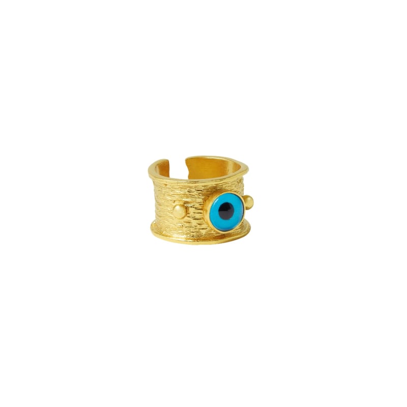 Thumbnail of Della Evil Eye Band Ring image