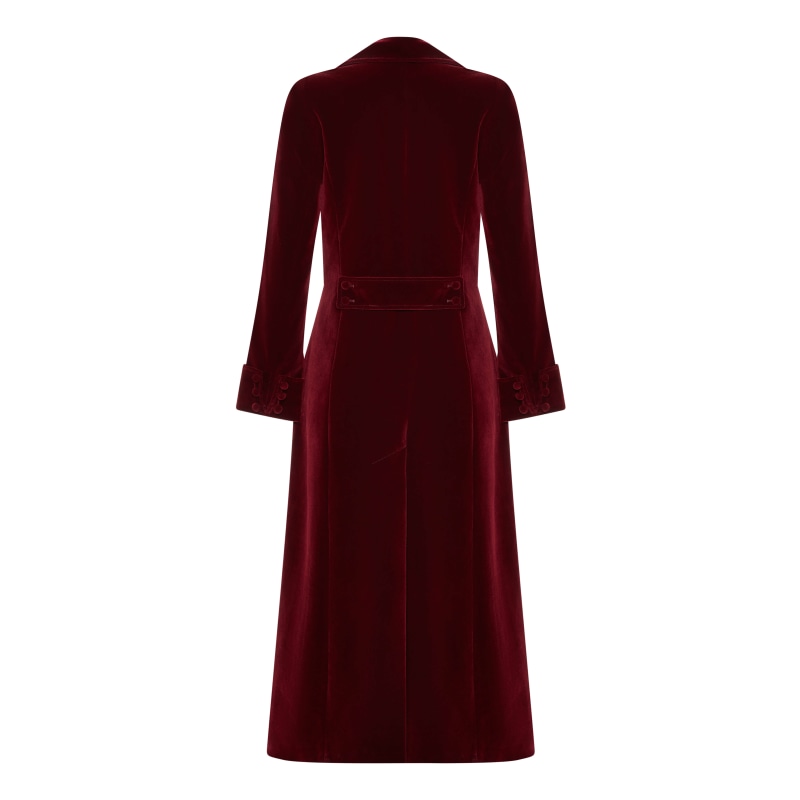 Red velvet trench coat 2025