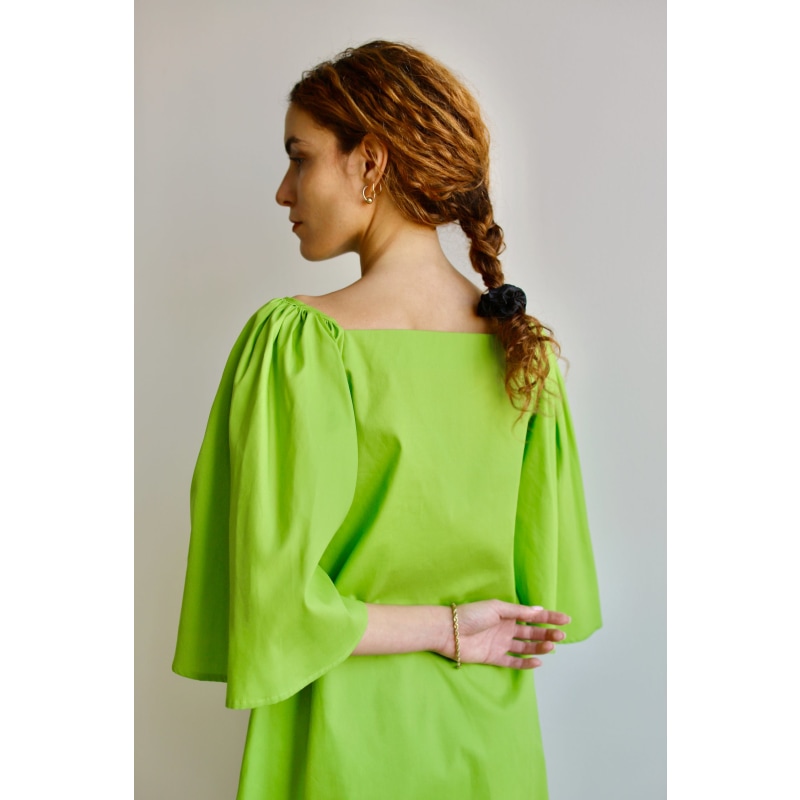 Thumbnail of Delphine Mini Dress - Lime Green image