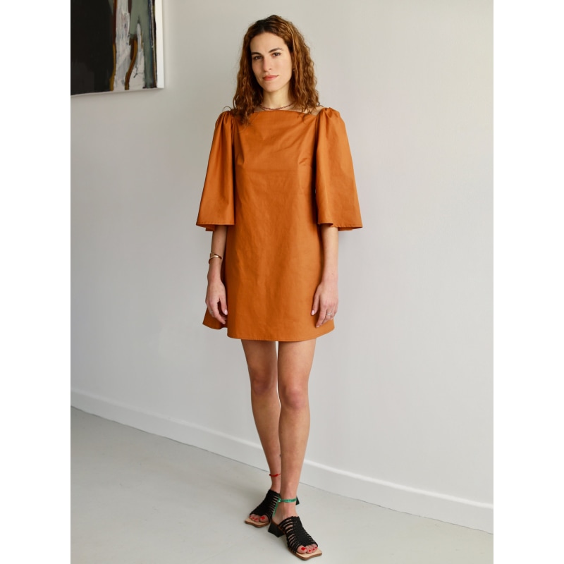 Thumbnail of Delphine Mini Dress - Rust Orange image