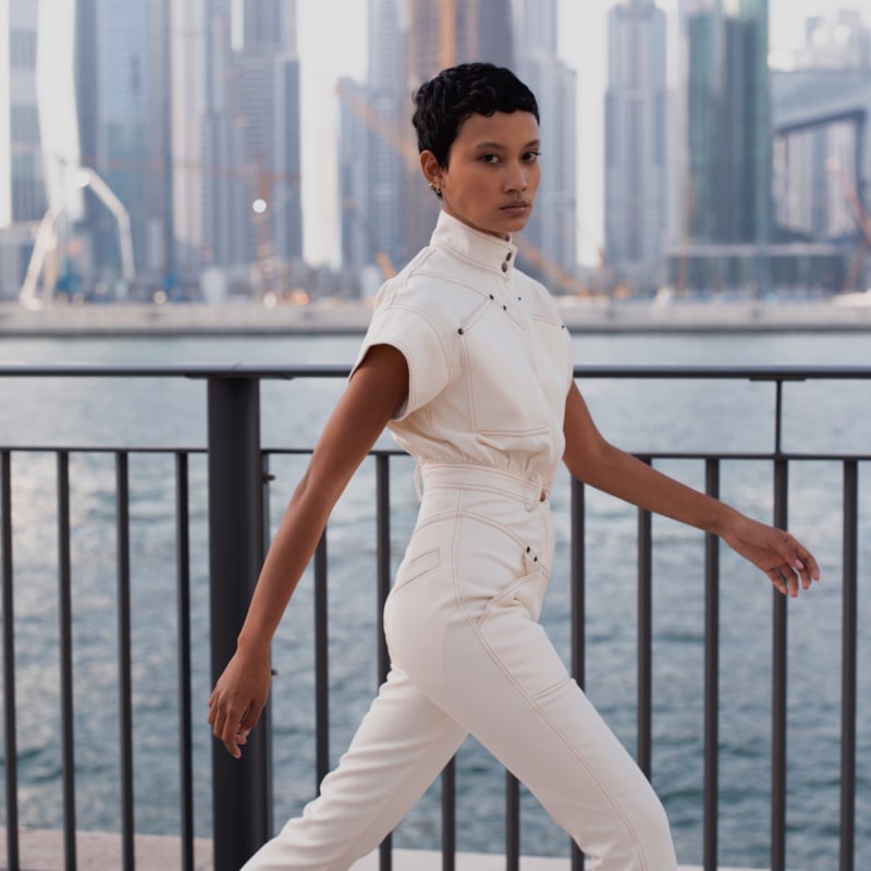 Womens white utility jumpsuit cheap