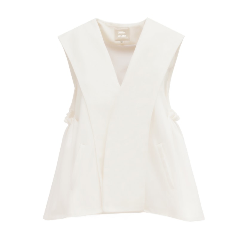 Designer Blazer Vest White by Julia Allert