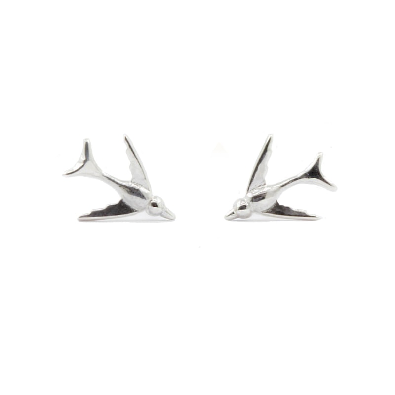 Thumbnail of Swallow Earrings Silver image