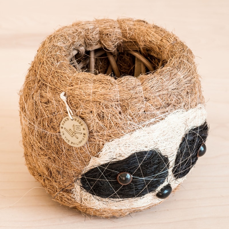 Thumbnail of Coco Coir Animal Planter Mini Pot 3-Tone Sloth Dark image