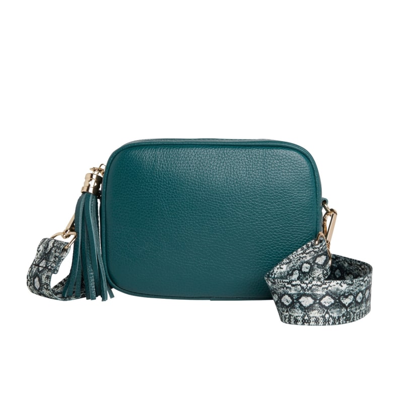 Sleek Italian Leather Everything Crossbody Bag