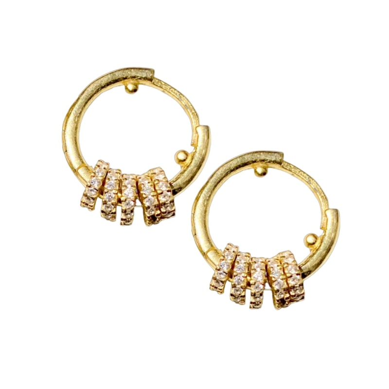 Thumbnail of Diamond Huggie Earrings image