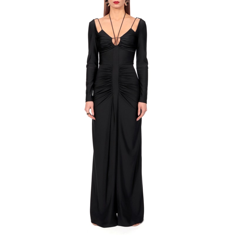 Thumbnail of Dianna Maxi Black Maxi Evening Dress image