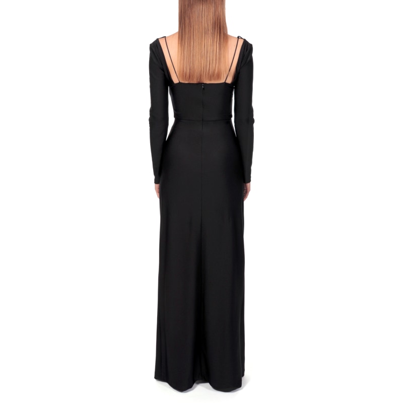 Thumbnail of Dianna Maxi Black Maxi Evening Dress image