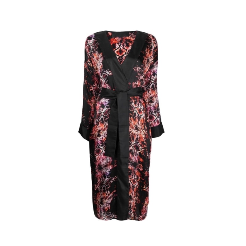Digital Snake Print Kimono by TESSITURA