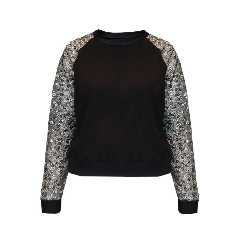 Black Sequin Jumper Sophie Cameron Davies Wolf Badger