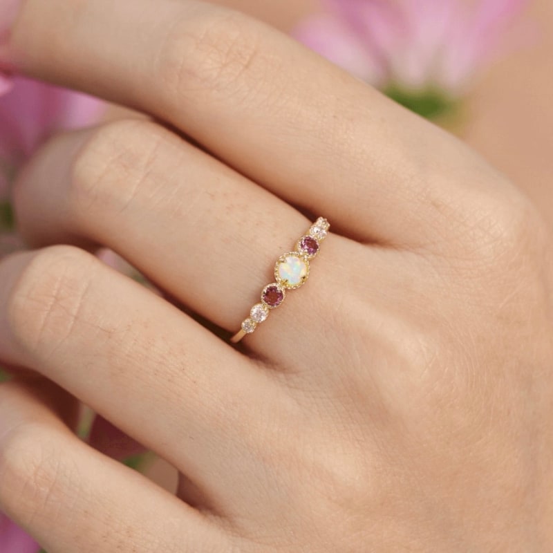 Opal tourmaline ring online