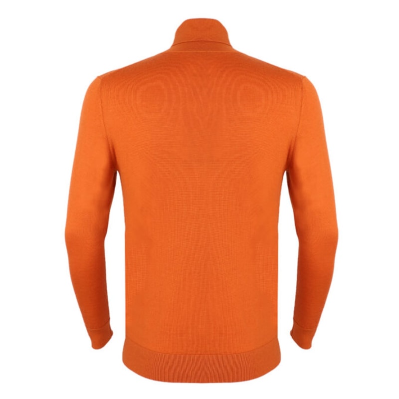 Thumbnail of Dixon Light Wool Turtleneck Jumper – Orange image