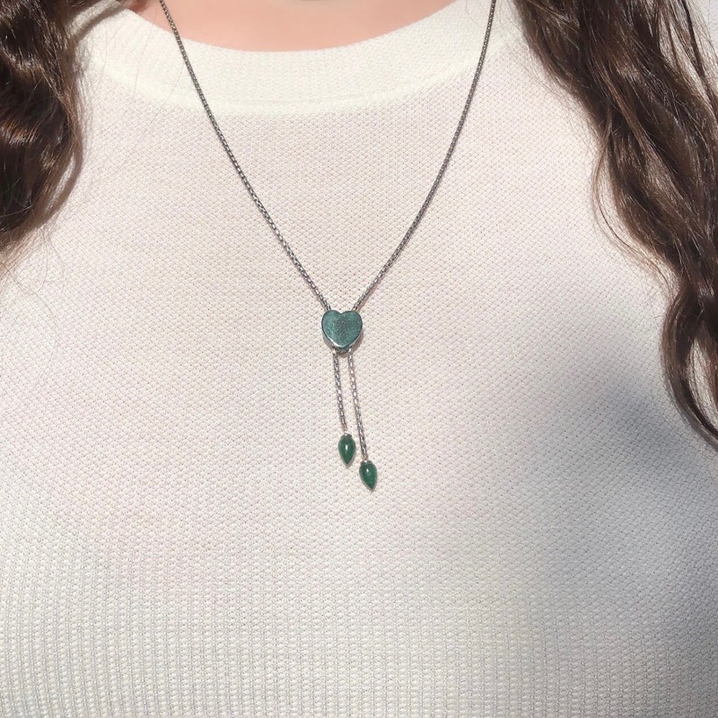 Thumbnail of Luv Me Green Aventurine Necklace image