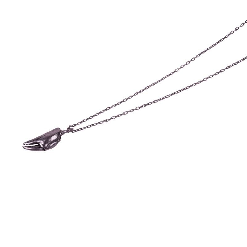 Thumbnail of Small Crab Claw Necklace - Silver image