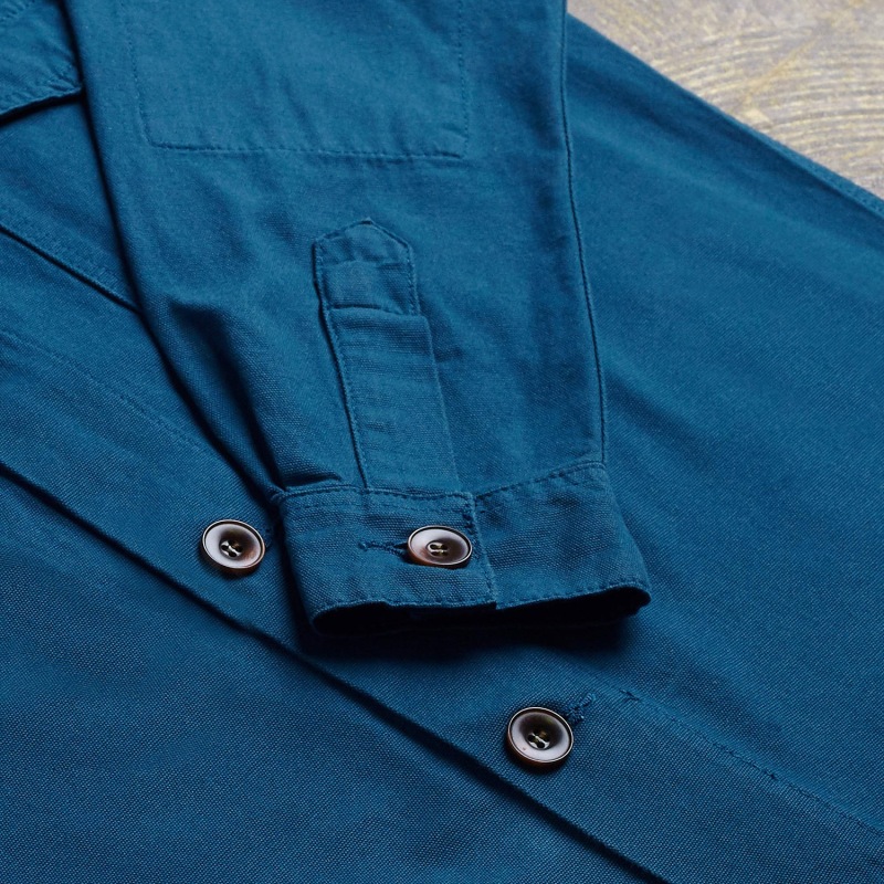 Thumbnail of The 3003 Buttoned Workshirt - Blue image