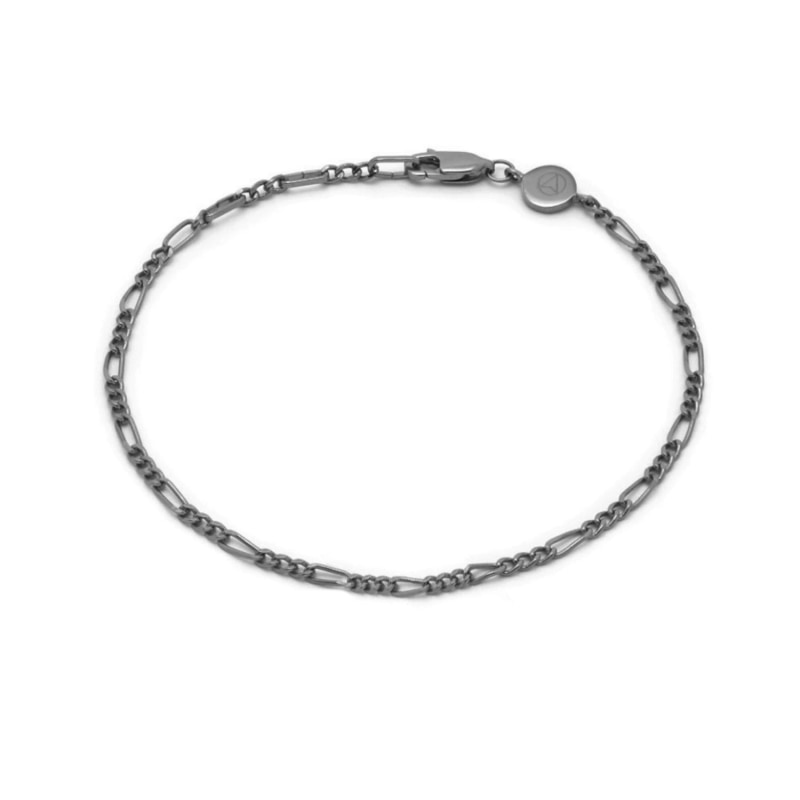 Thumbnail of Figaro Chain Bracelet In Gunmetal image