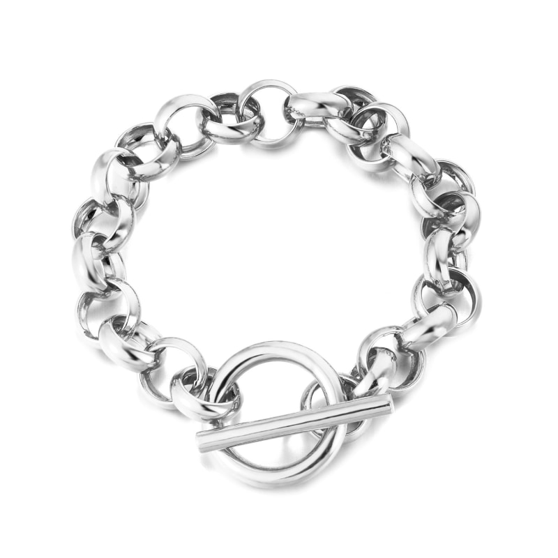 Silver rolo cheap bracelet