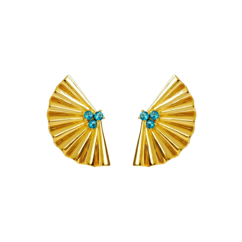 Golden Fan Earrings Golden Fan Earrings